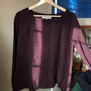 Maroon LOFT sweater